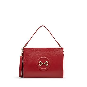 Marco Moreo Alessia Shoulder Bag Link - Red Leather