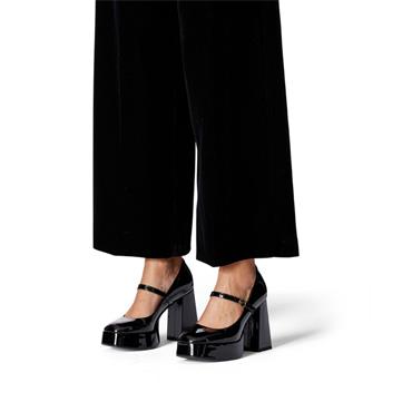 Tamaris Alysha Platform Mary Jane Heel - Black Patent