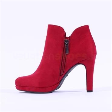 Tamaris Lycoris High Heel Ankle Boot - Red