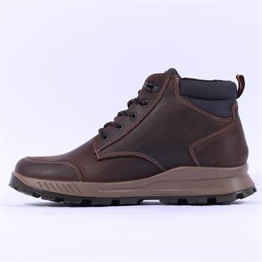 Ara Men Enrico GoreTex Lace Ankle Boot - Brown Leather