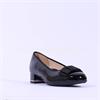 Ara Graz Bow Detail Low COurt Shoe - Black Patent