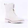 Ara Dover Zip Front Boot - Cream Leather