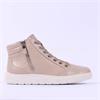 Ara Rome Side Zip Hi Top Bootie - Beige Leather