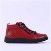 Ara Rom Diagonal Zip Lace Bootie - Red Leather