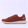 Ara Osaka Side Zip Lace Trainer - Cognac Leather