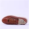 Ara Osaka Side Zip Lace Trainer - Cognac Leather