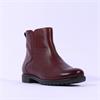 Ara Liverpool Low Heel Ankle Boot - Wine Leather