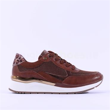 Marco Tozzi Bonallo Platform Trainer - Cognac Combi