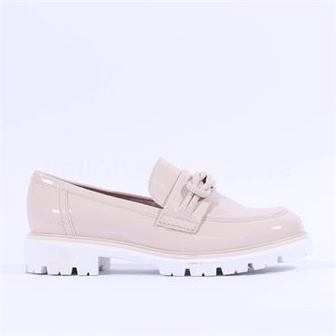 Marco Tozzi Bello Chunky Loafer - Nude Patent
