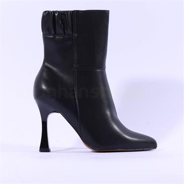 Marco Tozzi Metato Flared Heel Boot - Black