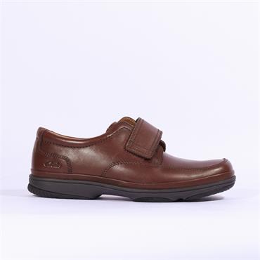 Clarks Swift Turn - Brown Leather