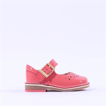 Clarks Kids Yarn Jump (G Fit) - Coral Patent