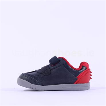 Clarks Boys Rex Play K (H Fit) - Navy Red