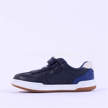 Clarks Boys Fawn Family T (F Fit) - Navy Red