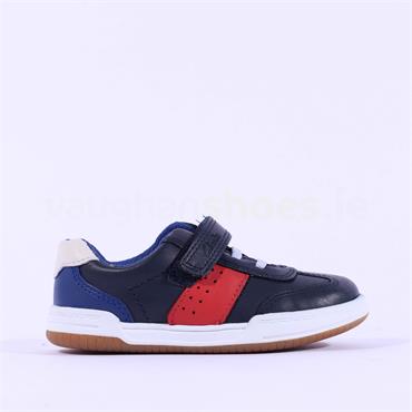 Clarks Boys Fawn Family T (F Fit) - Navy Red