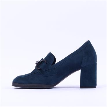 Gabor Poem Block Heel Link Loafer - Dark Teal