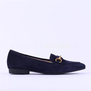 Gabor Catherham Pointed Buckle Loafer - Navy Suede