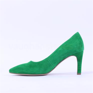 Gabor Dane Classic Pointed Toe High Heel - Green Suede