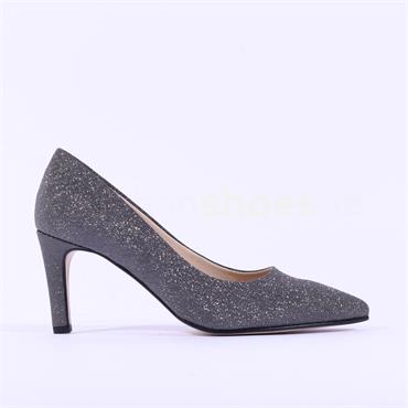 Gabor Dane Classic Pointed Toe High Heel - Grey Sparkle