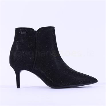 S.Oliver Suzuka Pointed Ankle Boot - Black Glitter