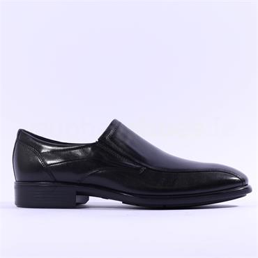 Ecco Men Citytray Slip On Shoe - Black Leather