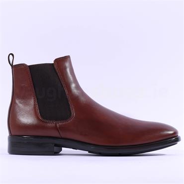 Ecco Men Citytray Classic Chelsea Boot - Cognac Leather