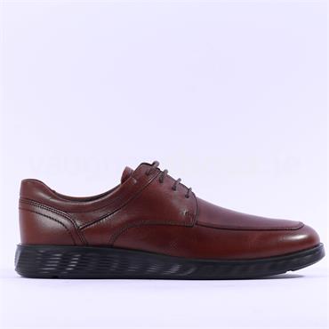 Ecco Men S. Lite Hybrid Laced Shoe - Cognac Leather
