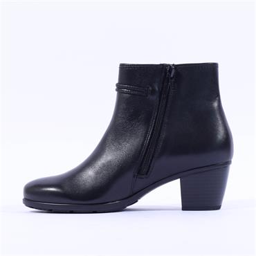 Gabor Ankle Boot String Detail Ela - Black Leather