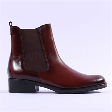 Gabor Adair Low Heel Chelsea Boot - Cognac Leather