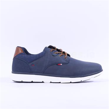 6th Sense Dolphin Laced Casual Shoe - Navy