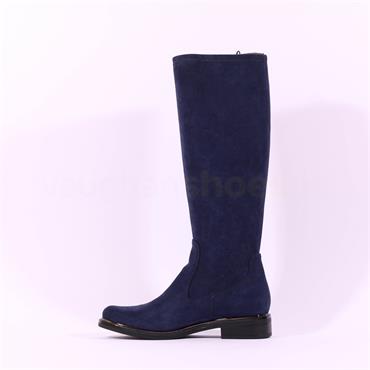 Caprice Kania Pull On Stretch Long Boot - Navy Stretch