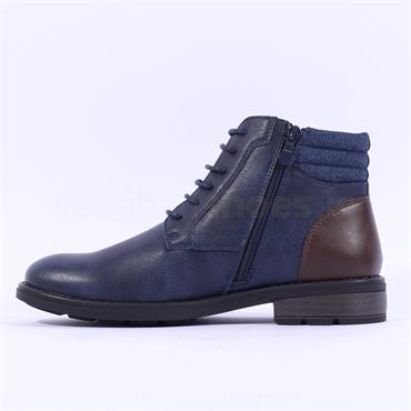 Brent Pope Frankton Laced Ankle Boot - French Blue