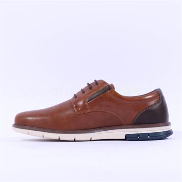 Brent Pope Normandy Laced Casual Shoe - Cognac