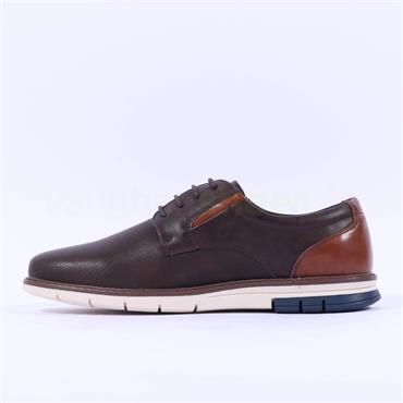 Brent Pope Normandy Laced Casual Shoe - Walnut