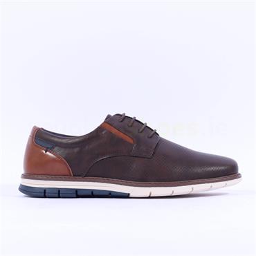 Brent Pope Normandy Laced Casual Shoe - Walnut