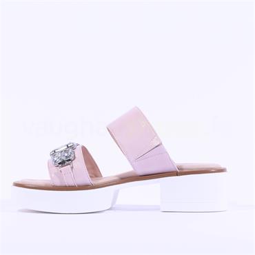 Marco Moreo Madrid Jewel Strap Sandal - Pink Leather