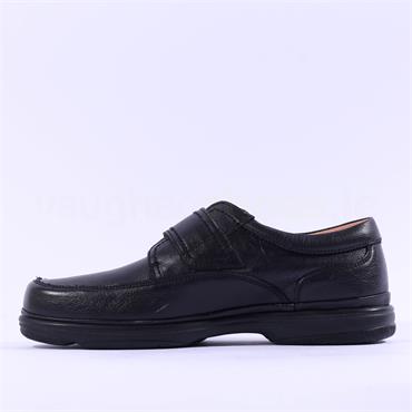 Dubarry Braston Wide Fit V/C Shoe - Black Leather
