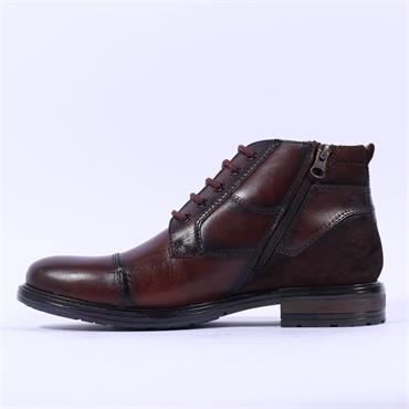 Dubarry Men Swatch Toe Cap Twin Zip Boot - Brown Leather