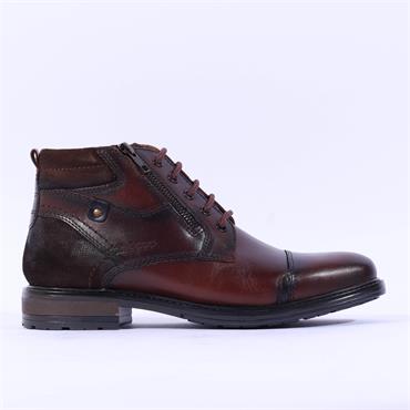 Dubarry Men Swatch Toe Cap Twin Zip Boot - Brown Leather