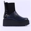 Marco Moreo Vale Stretch Gusset Boot - Navy Leather