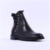 Marco Moreo Milano Stud Trim Ankle Boot - Black Leather