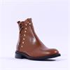 Marco Moreo Milano Stud Trim Ankle Boot - Tan Leather