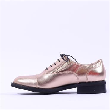 Marco Moreo Maura Laced Toe Cap Brogue - Gold Leather