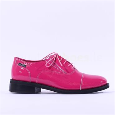 Marco Moreo Maura Laced Toe Cap Brogue - Magenta Patent