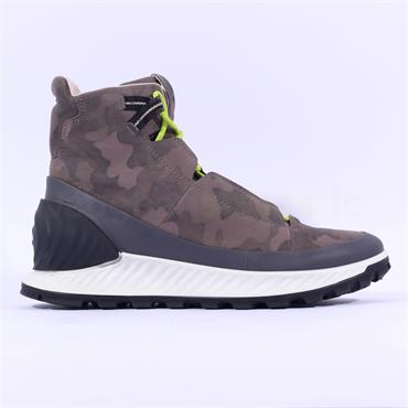 Ecco Men Exostrike Lace Ankle Boot - Camouflage