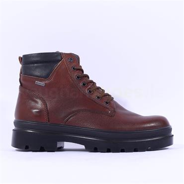 Igi & Co Malenko GoreTex Laced Cuff Boot - Brown Leather