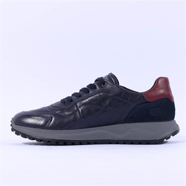 Igi & Co Saturn Laced Casual Shoe - Navy Leather