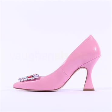 Marian Janit Jewel Brooch High Heel - Baby Pink