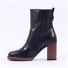 NeroGiardini Stacked Heel Ankle Boot - Black Tan