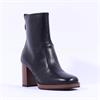 NeroGiardini Stacked Heel Ankle Boot - Black Tan